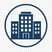 Circle Icon in 234462 Color Office Building